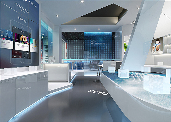 珠?？朴顢?shù)碼店裝修設(shè)計(jì) 科技感與用戶體驗(yàn)的完美融合